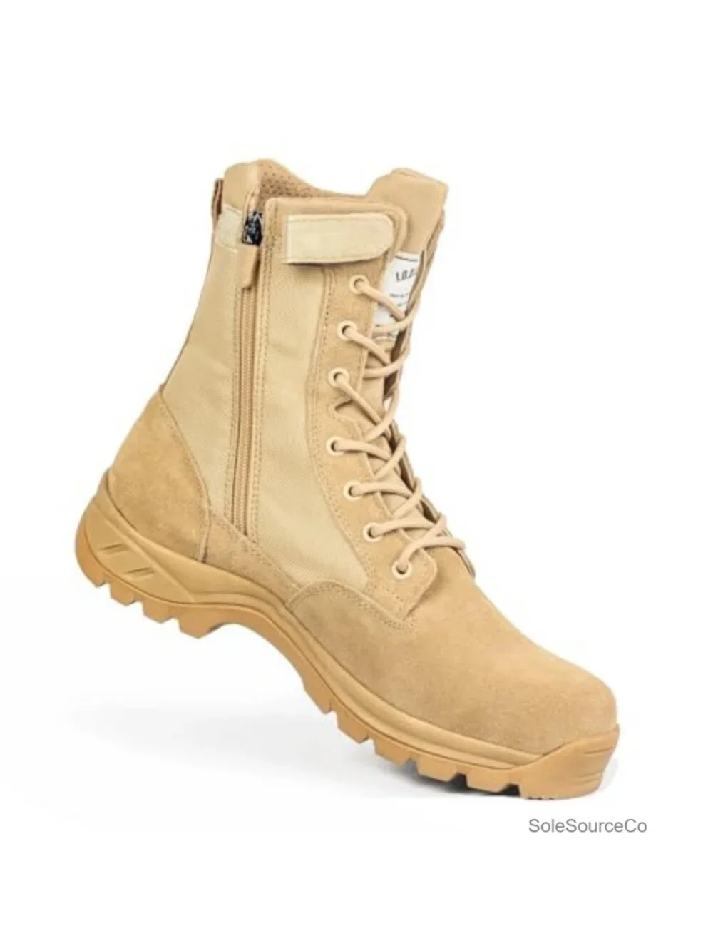 Men's Military Tactical Work Boots Side Zipper Puncture Resistant Desert Combat